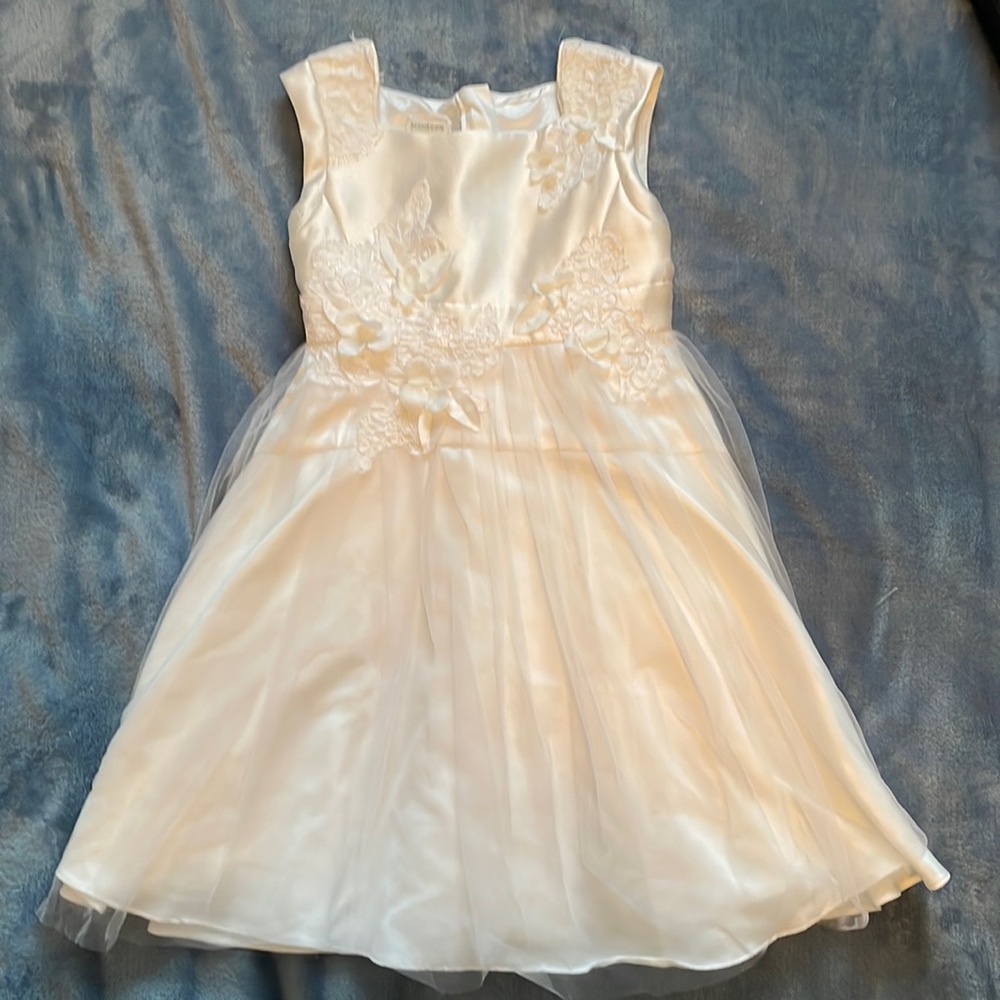 Monsoon Ivory Flower Girl Dress Age 7